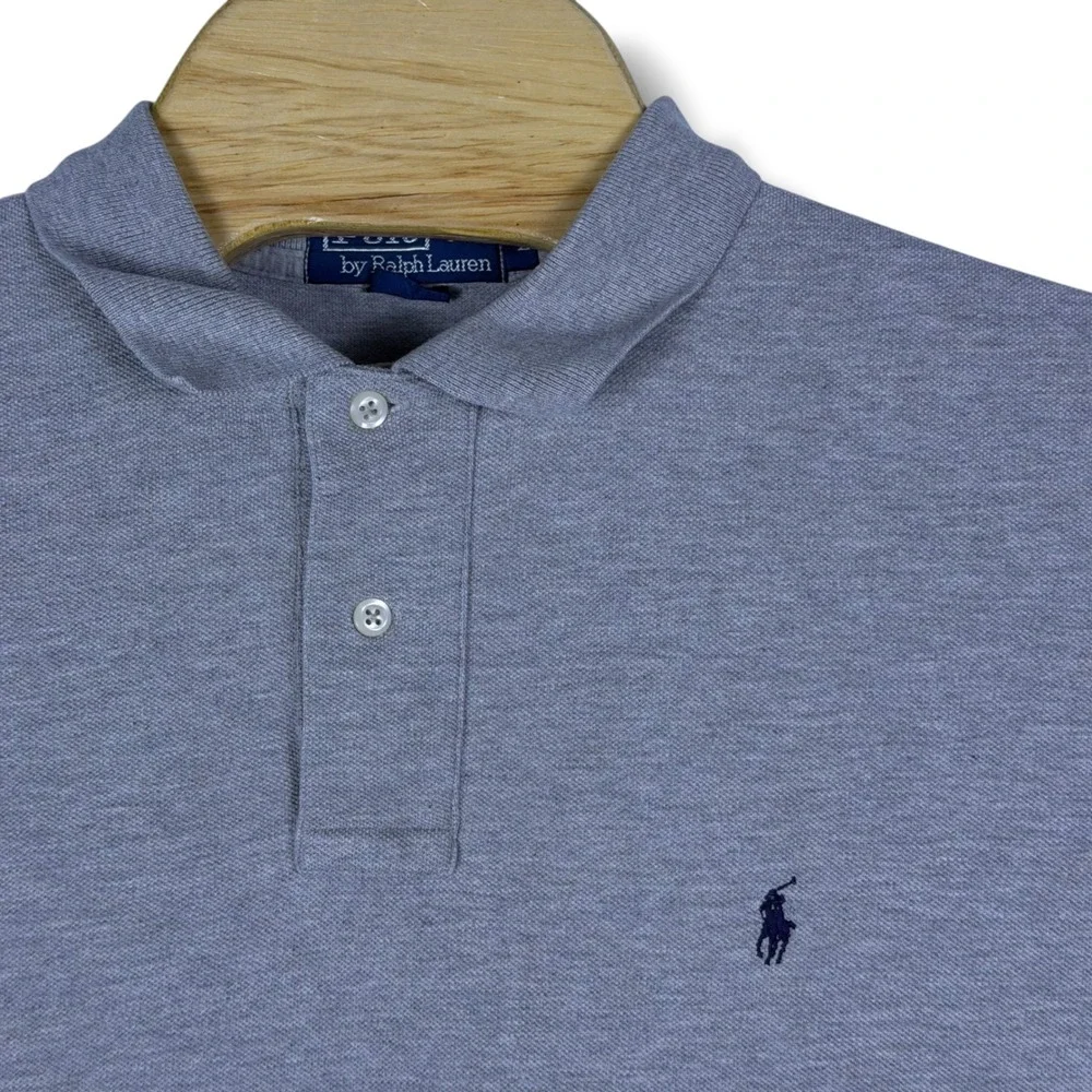 Polo Ralph Lauren Polo Shirt Mens L Olive Green Classic Pique Cotton Pony Prep